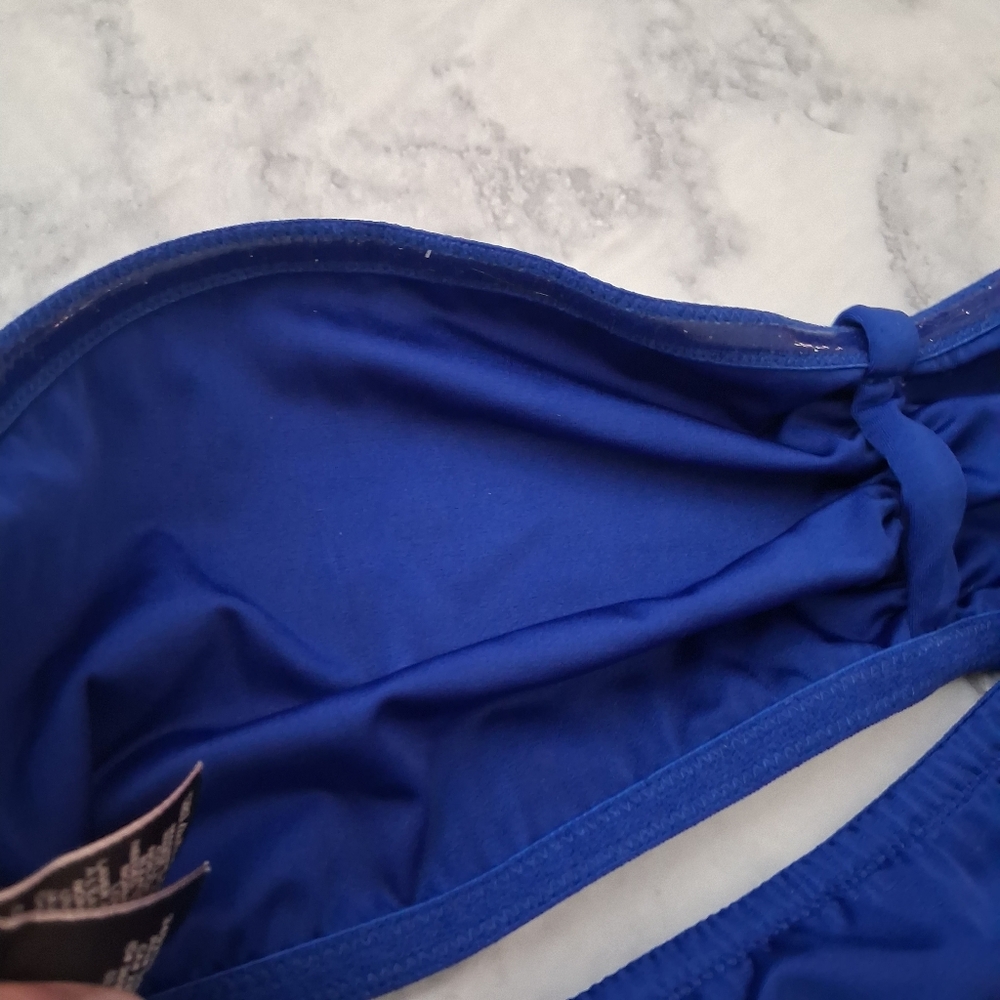 Victoria's Secret Royal Blue Bandeau Bikini Top Size Medium - Picture 4 of 7
